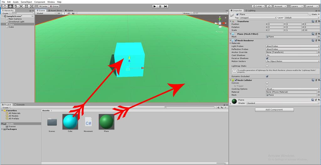 Transforming Objects Movement Using C Scripts In Unity